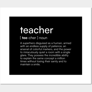 Teacher definition Posters and Art